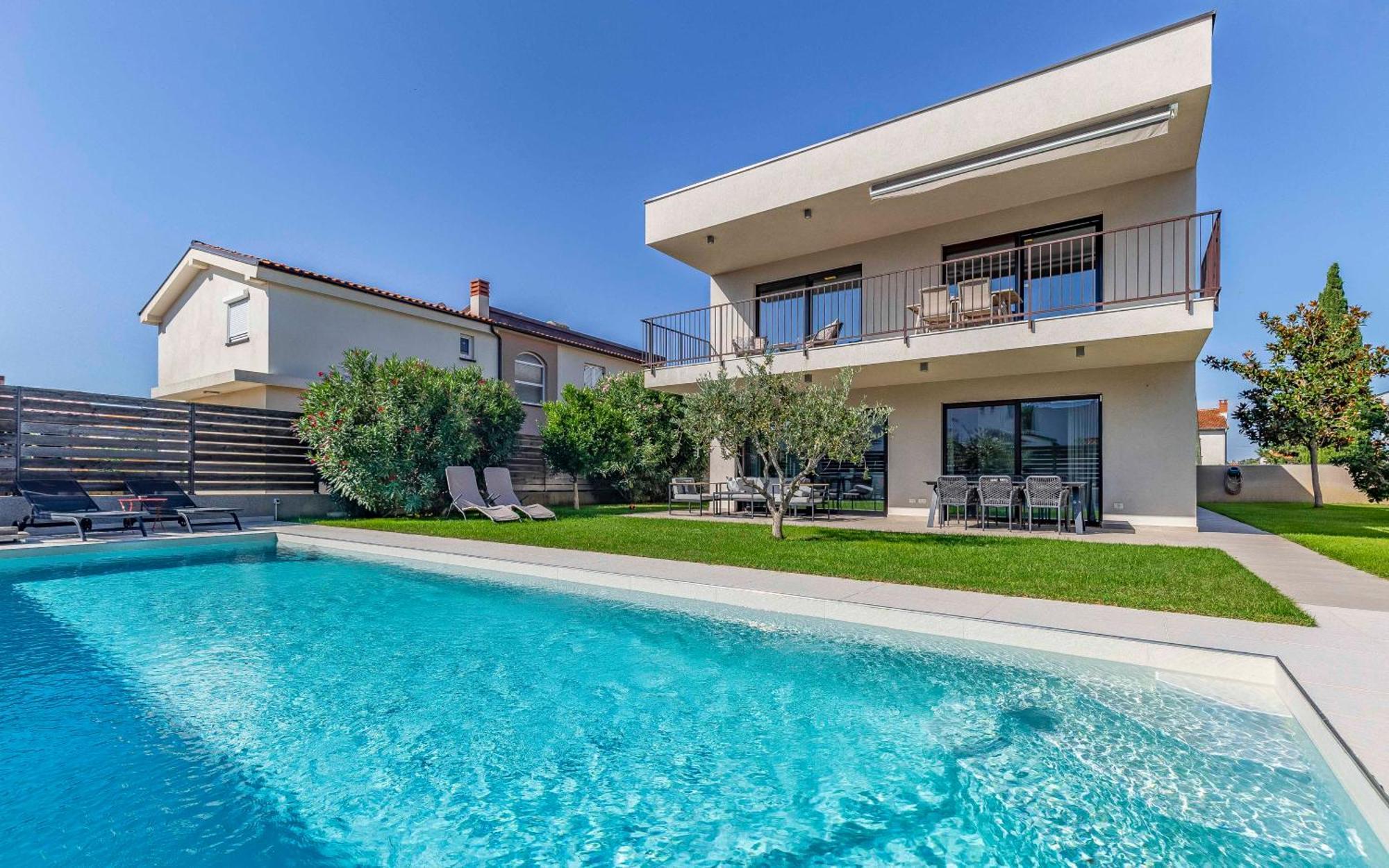 Appartamento Ap Caci Mit Pool - Istriensonne 0712-0737 Medolino Esterno foto